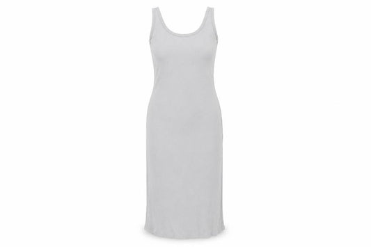 Front view of H&M Divided Women’s Grey Tank Dress XS Jersey Cotton Blend