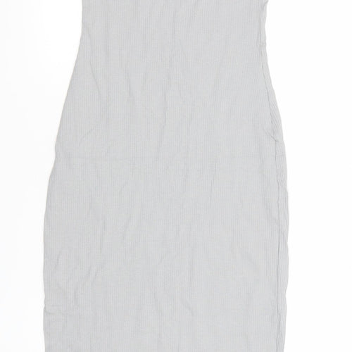 H&M Divided Women’s Grey Tank Dress XS Jersey Cotton Blend