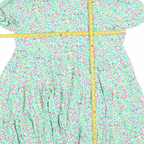 Glamorous Women's Multicoloured Floral Skater Dress Size 8