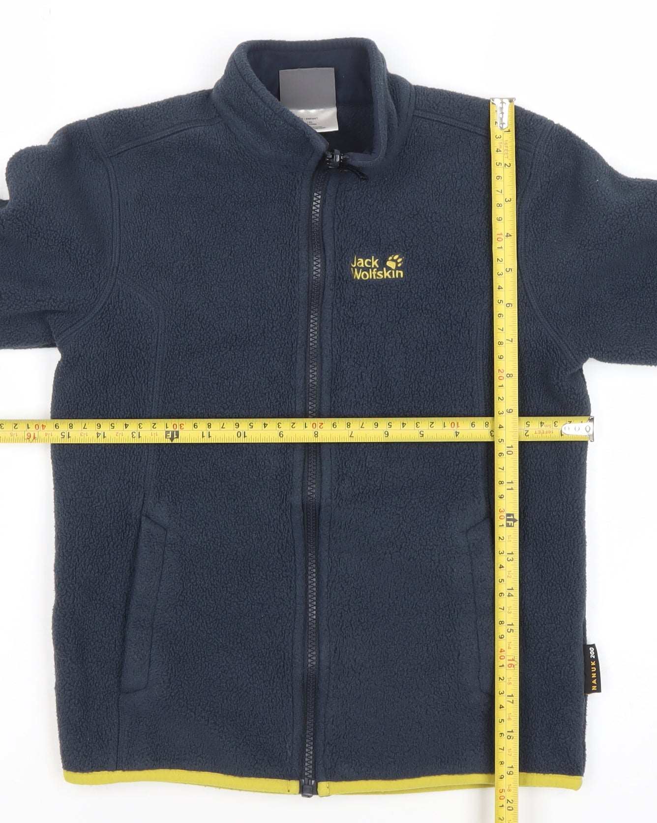 Jack Wolfskin Boys Blue Full Zip Fleece Jacket Size 12 Years