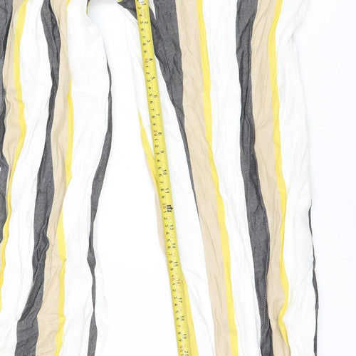 Sfera Women’s Multicoloured Striped Wide-Leg Trousers Size 14