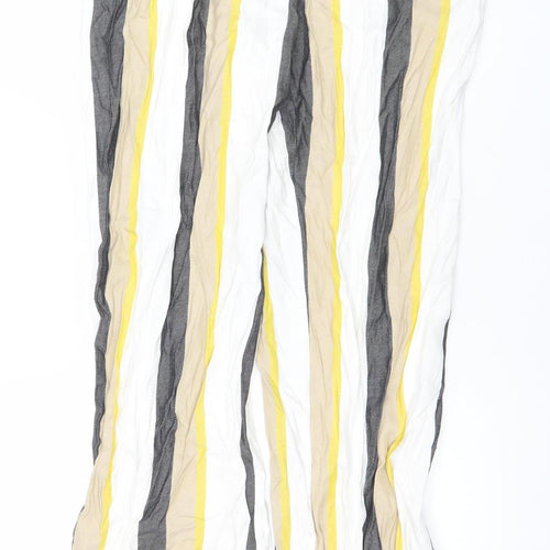 Sfera Women’s Multicoloured Striped Wide-Leg Trousers Size 14