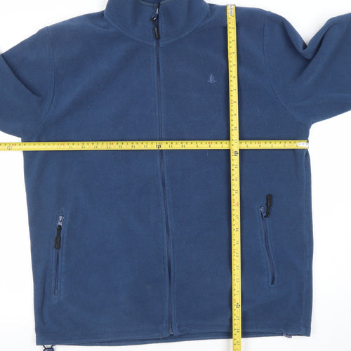Rainforest Men's Blue Fleece Full Zip Jacket Size L