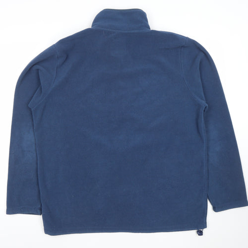 Rainforest Men's Blue Fleece Full Zip Jacket Size L