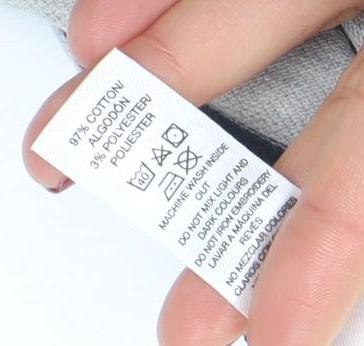 Dunnes Stores Boys Grey Striped Long Sleeve Polo Shirt 4-5 Years