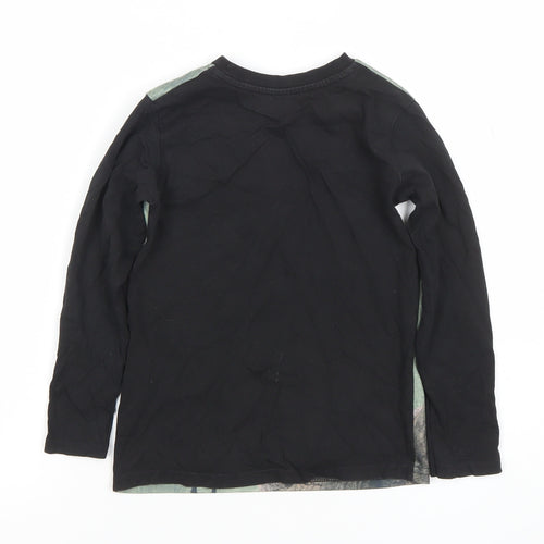 Dunnes Stores Boys Black Jurassic World T-Rex Long Sleeve T-Shirt 5-6 Years