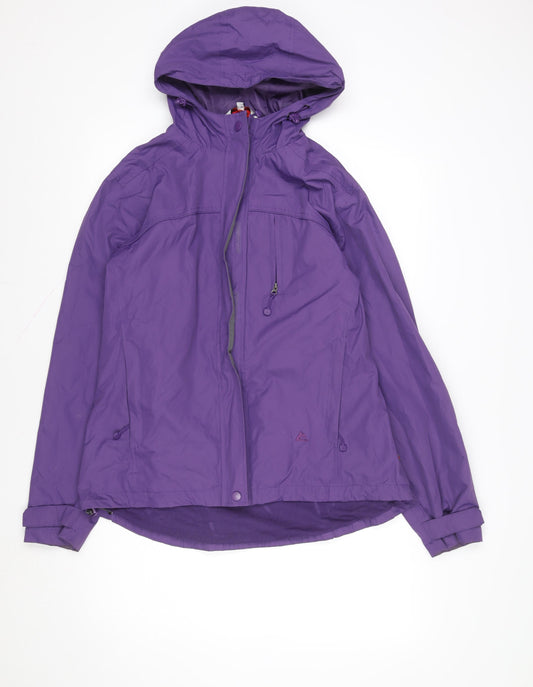 One Valley Women’s Purple Waterproof Hooded Jacket M/L