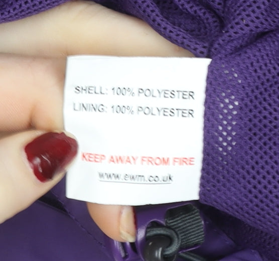 One Valley Women’s Purple Waterproof Hooded Jacket M/L