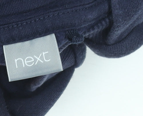 Next Girls Blue Star Embroidered Pullover Hoodie 9 Years Cotton Blend