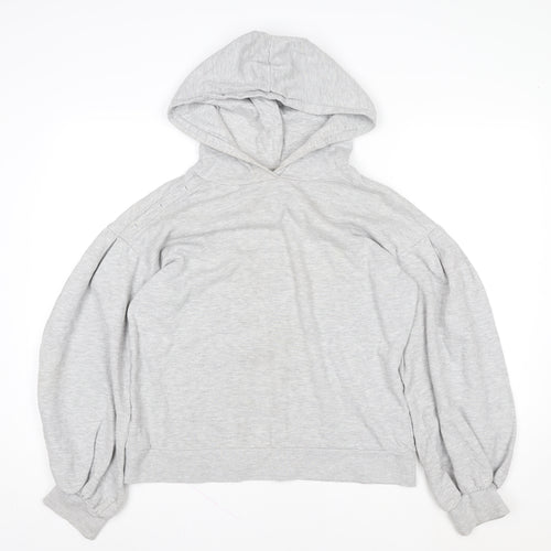 Next Women’s Grey Pullover Hoodie M Cotton Blend Casual