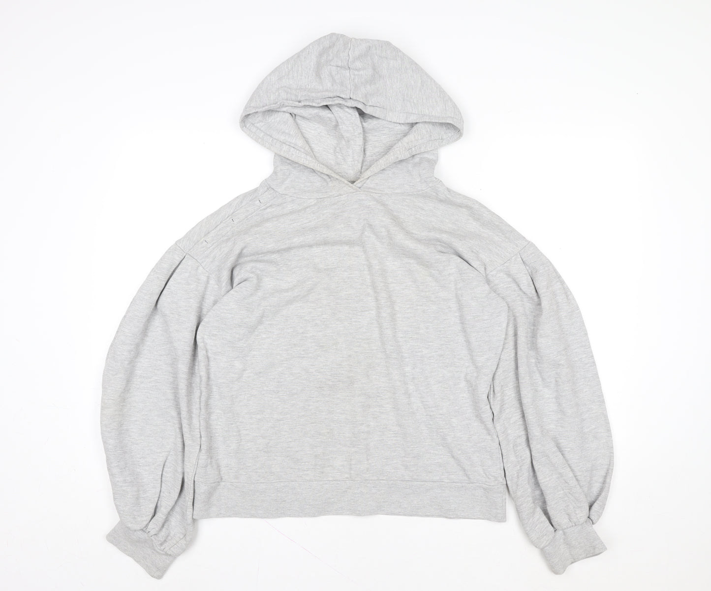 Next Women’s Grey Pullover Hoodie M Cotton Blend Casual