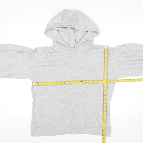 Next Women’s Grey Pullover Hoodie M Cotton Blend Casual