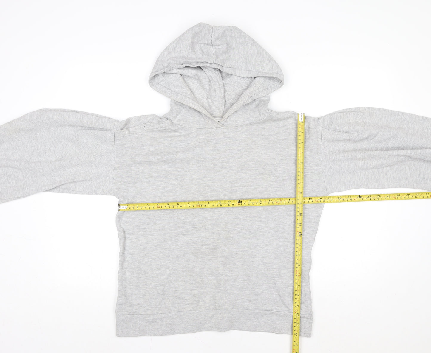 Next Women’s Grey Pullover Hoodie M Cotton Blend Casual