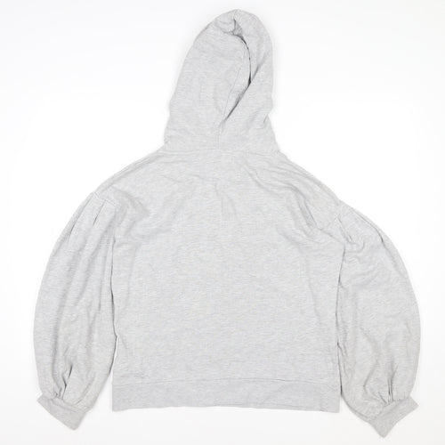 Next Women’s Grey Pullover Hoodie M Cotton Blend Casual