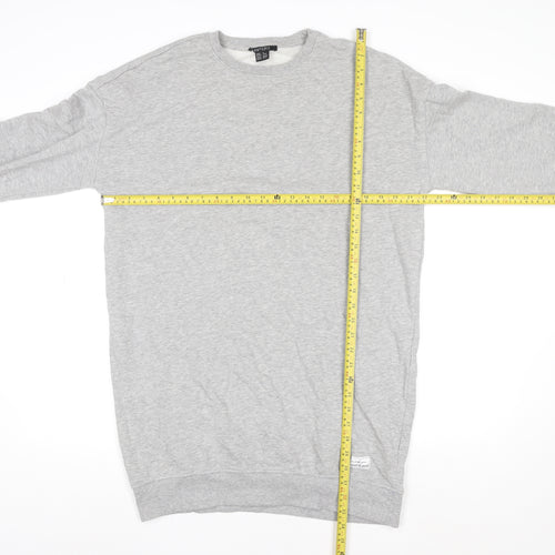 Esmara Women Grey Long Sleeve Pullover Sweatshirt Size M Cotton Blend