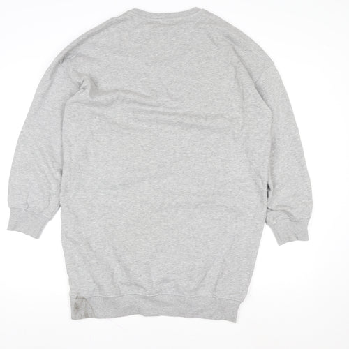Esmara Women Grey Long Sleeve Pullover Sweatshirt Size M Cotton Blend