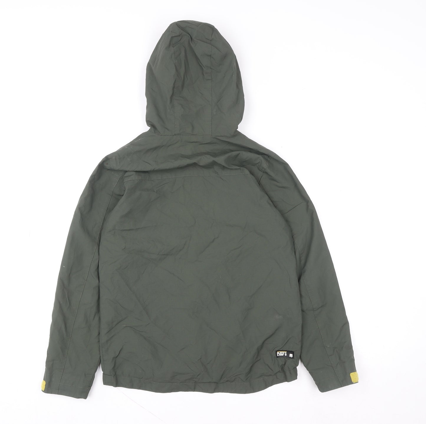 Next Boys Green Hooded Windbreaker Jacket 9 Years Lightweight Nylon