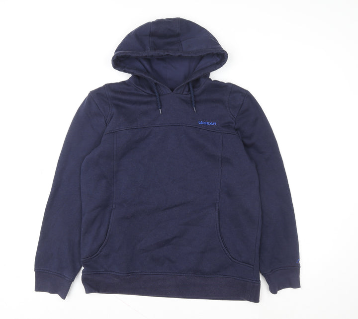 LA Gear Women's Navy Blue Pullover Hoodie Size 14 Cotton Blend