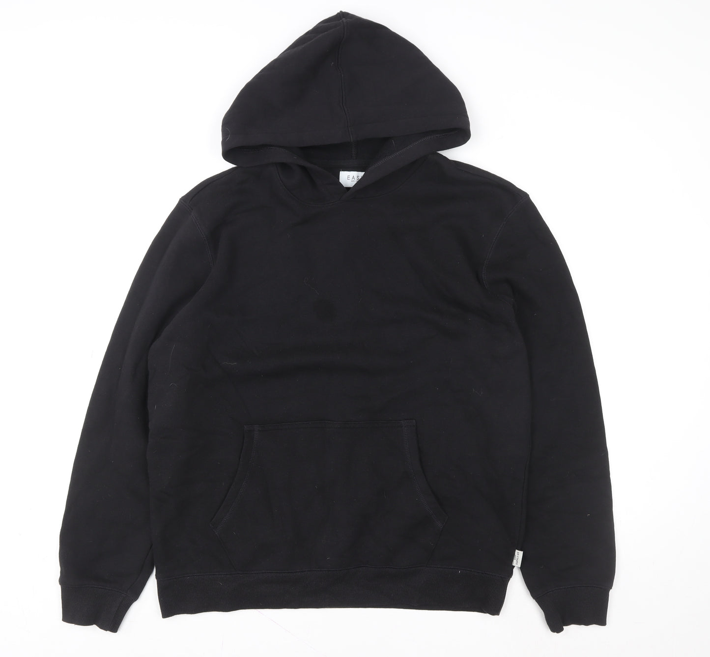 Easy Women’s Black Pullover Hoodie Large Cotton Blend Casual