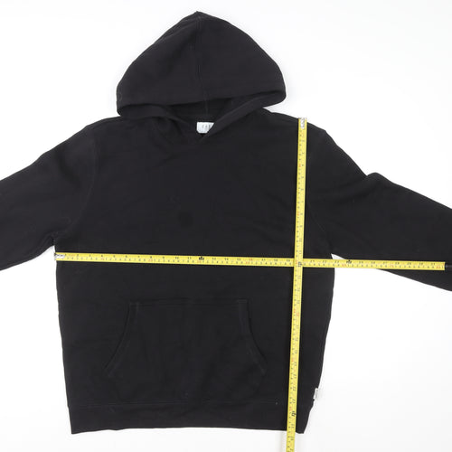 Easy Women’s Black Pullover Hoodie Large Cotton Blend Casual