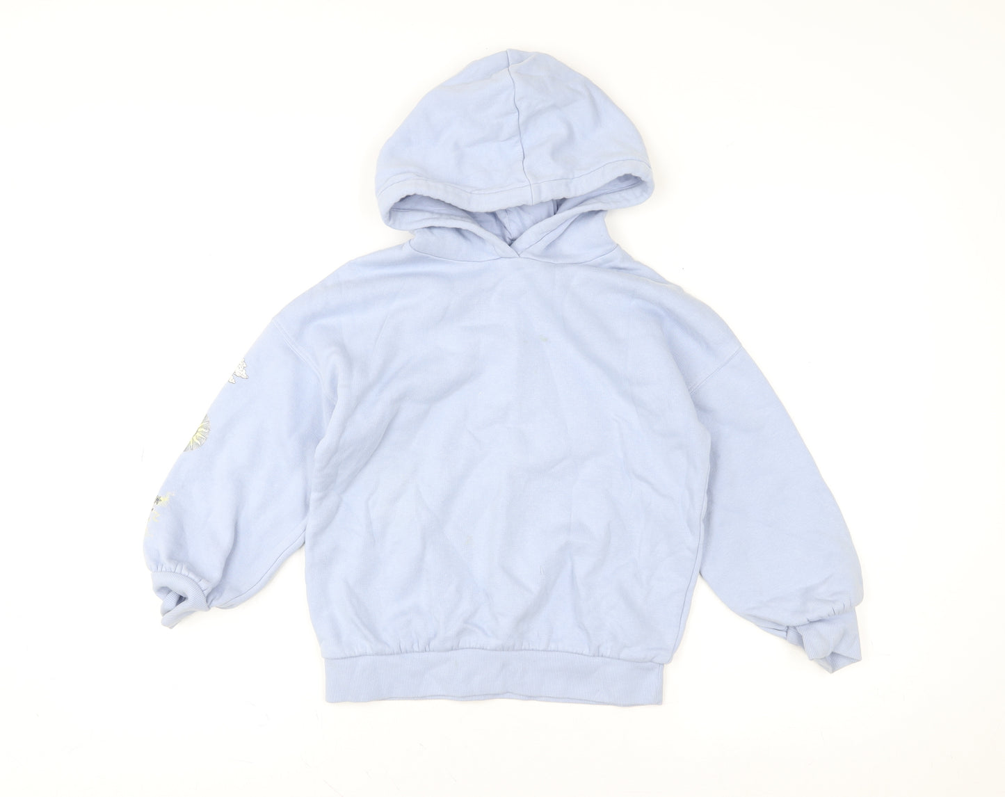 Marks and Spencer Girls Blue Celestial Graphic Pullover Hoodie 7-8 Years