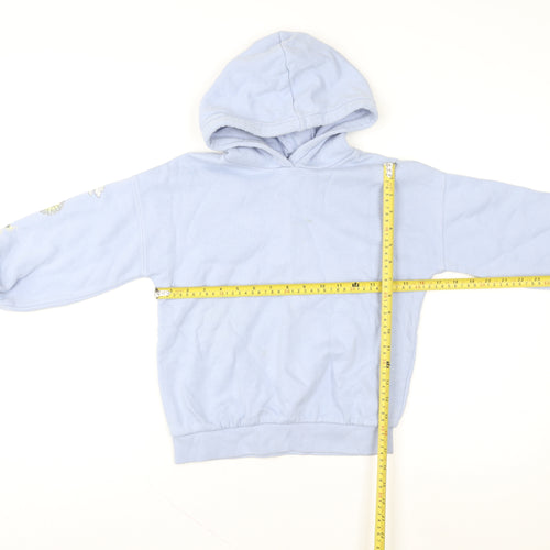 Marks and Spencer Girls Blue Celestial Graphic Pullover Hoodie 7-8 Years