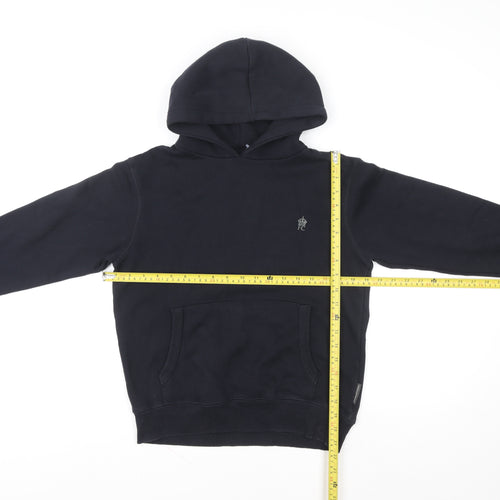 French Connection Boys Black Cotton Pullover Hoodie 11-12 Years