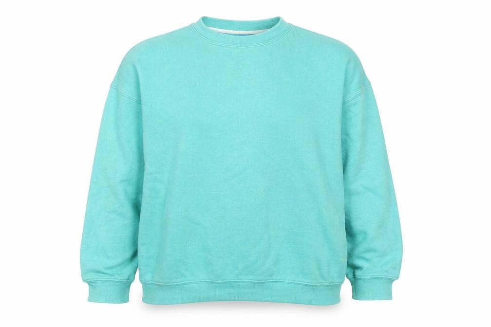 Front view of ASOS Women’s Green, size UK 8, Pullover Sweatshirt Crew Neck Casual