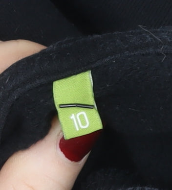 Teemill Women Black Mermaid Graphic Sweatshirt Size 10 Organic Cotton