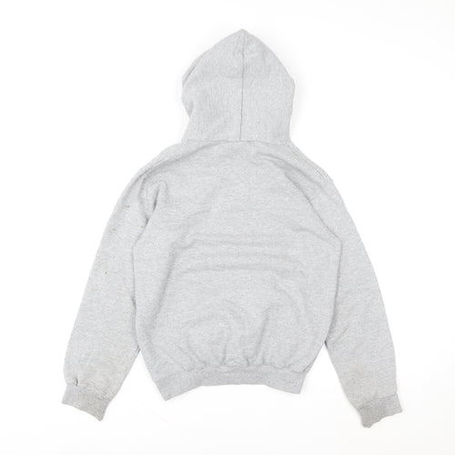 Champion Girls Grey Pullover Hoodie Medium Fleece Logo Sweatshirt