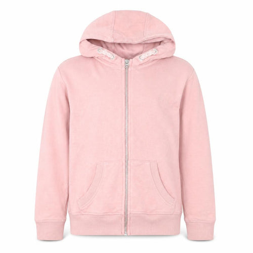 Next Girls Pink Full Zip Hoodie 10 Years Cotton Blend Casual Hooded Top