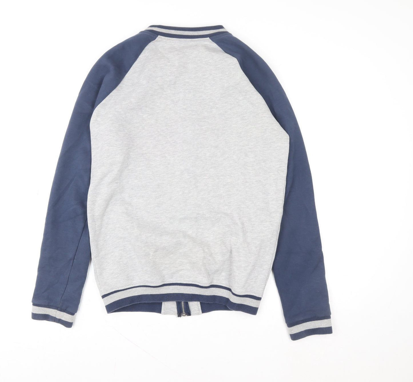 Very Boys Grey & Navy Full Zip Sweatshirt 16 Years NY Logo Casual Top