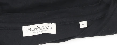 Marc O'Polo Women's Black Cotton Crew Neck Short Sleeve T-Shirt M