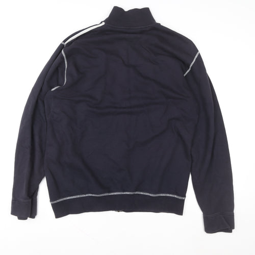 Wrangler Men's Blue Full Zip Cotton Sweatshirt Size L