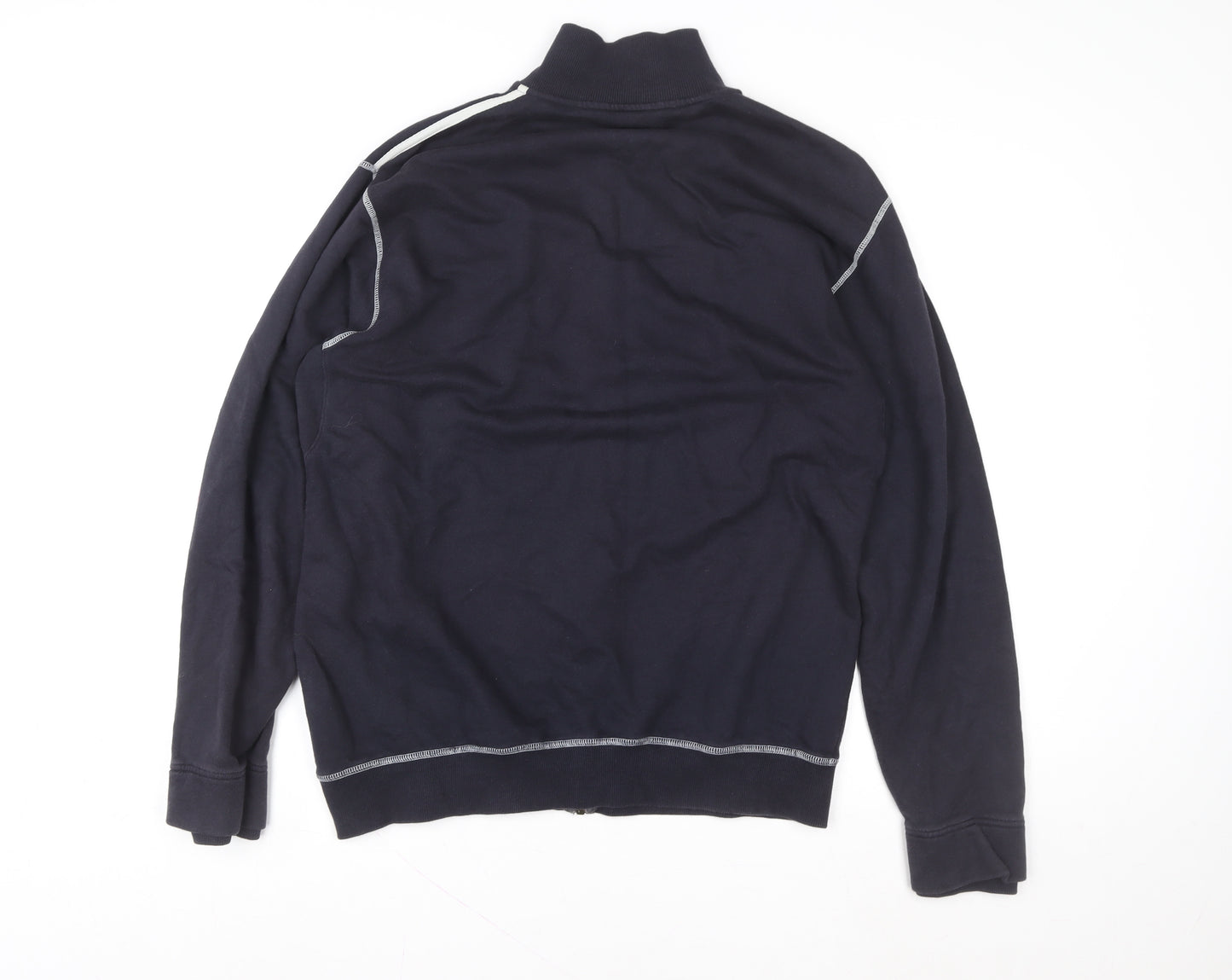 Wrangler Men's Blue Full Zip Cotton Sweatshirt Size L