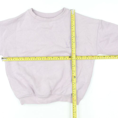 F&F Girls Purple Limitless Possibilities Pullover Sweatshirt 3-4 Years