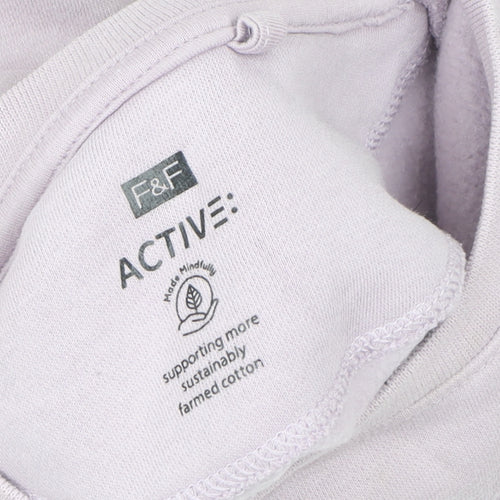 F&F Girls Purple Limitless Possibilities Pullover Sweatshirt 3-4 Years