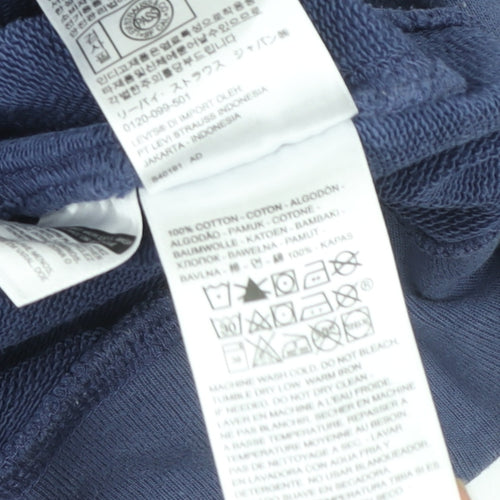 Levi's Men's Blue Pullover Hoodie M Classic Graphic Print