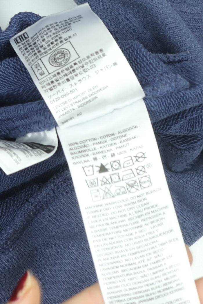 Levi's Men's Blue Pullover Hoodie M Classic Graphic Print