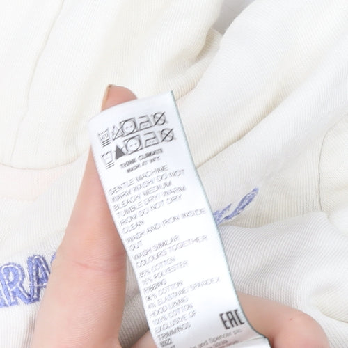 Marks and Spencer Girls Ivory Jurassic World Full Zip Hoodie 9-10 Years
