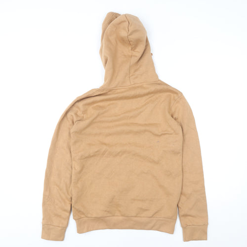 Brave Soul Women Beige Pullover Hoodie XS Cotton Blend Casual