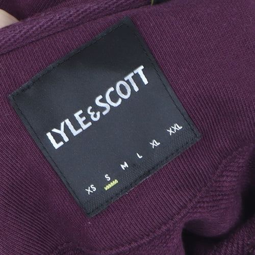 Lyle & Scott Men’s Purple Organic Cotton Hoodie Size M Pullover