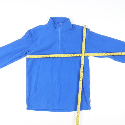 Quechua Boys Blue Fleece 1/4 Zip Sweatshirt 12 Years Lightweight Pullover