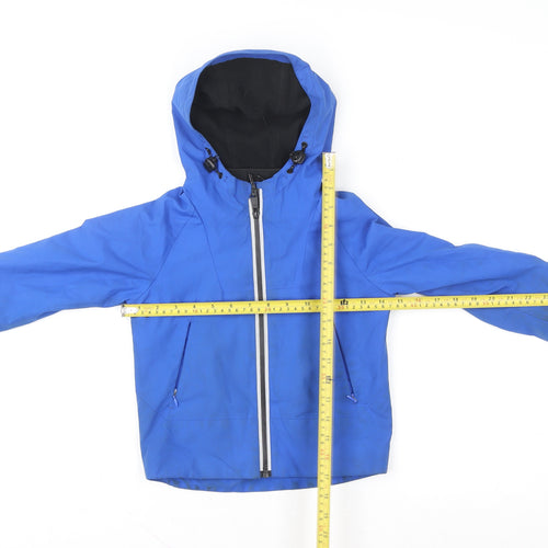 Marks and Spencer Boys Blue Hooded Waterproof Puffer Jacket 3-4 Years