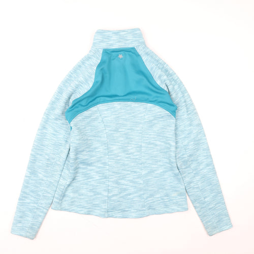 Tek Gear Womens Blue Full Zip Sweatshirt Medium Polyester Activewear