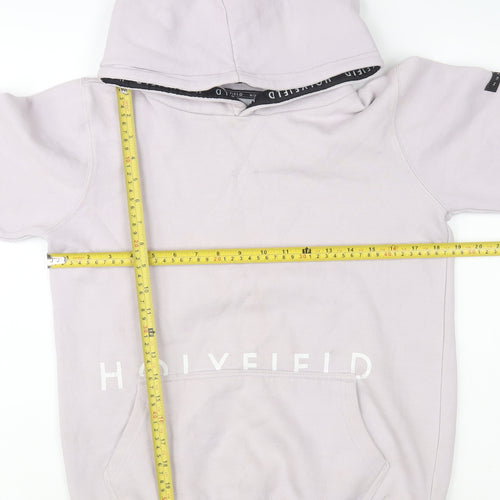 Holyfield Girls Beige Pullover Hoodie 10-12 Years Fleece Cotton Blend
