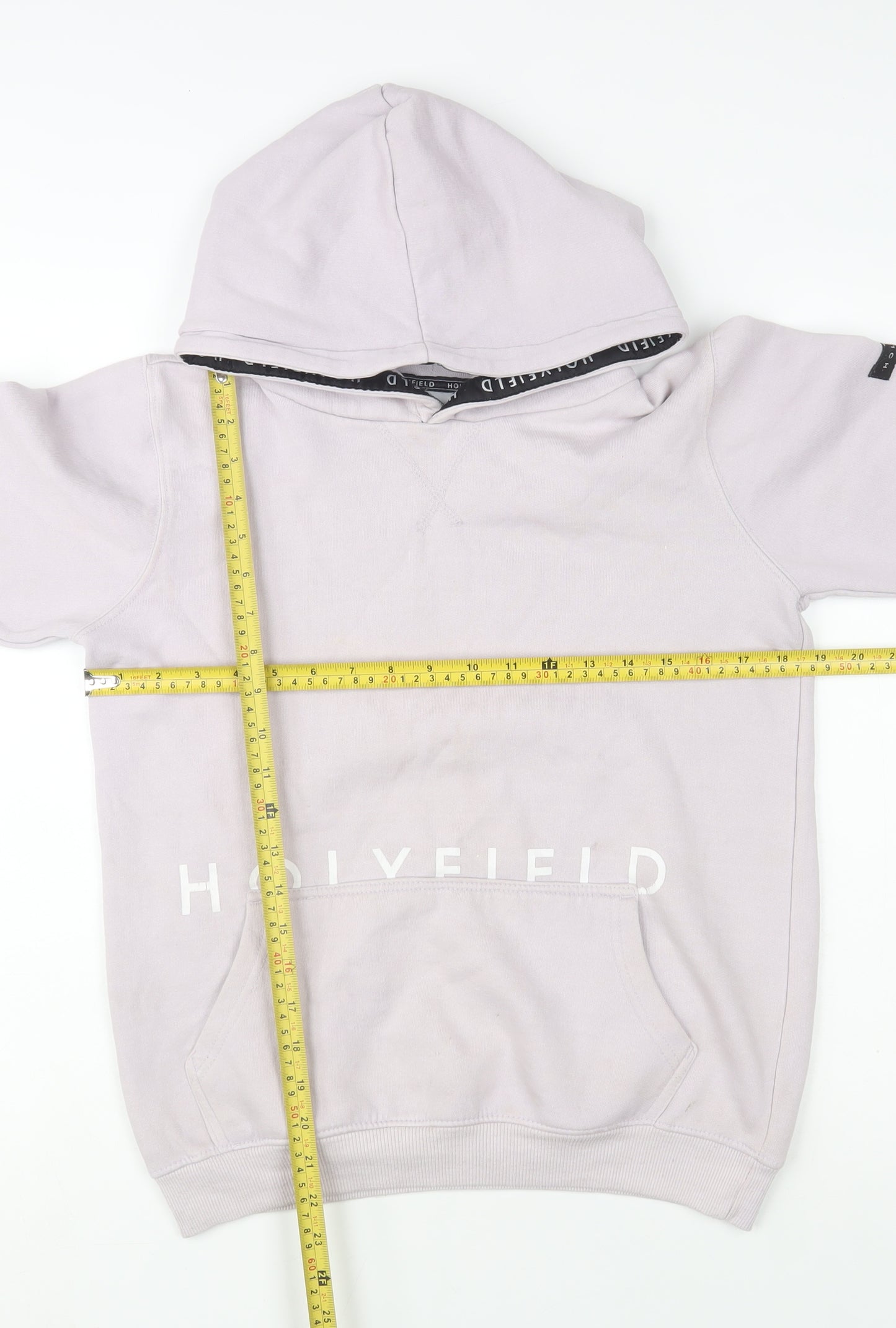 Holyfield Girls Beige Pullover Hoodie 10-12 Years Fleece Cotton Blend