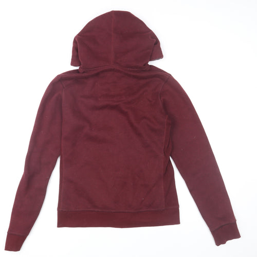 Abercrombie & Fitch Men's Red Full Zip Hoodie Size S