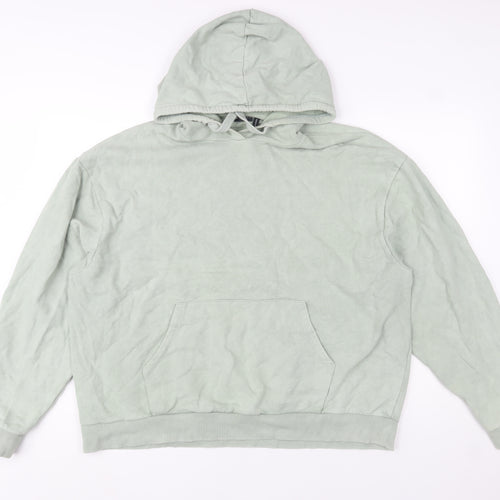 ASOS Design Women’s Green Hoodie UK 10 Cotton Pullover