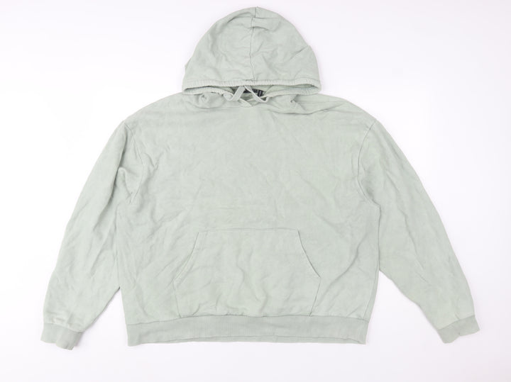 ASOS Design Women’s Green Hoodie UK 10 Cotton Pullover